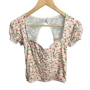 Victoria’s Secret Strawberry Floral Corset 🍓💐